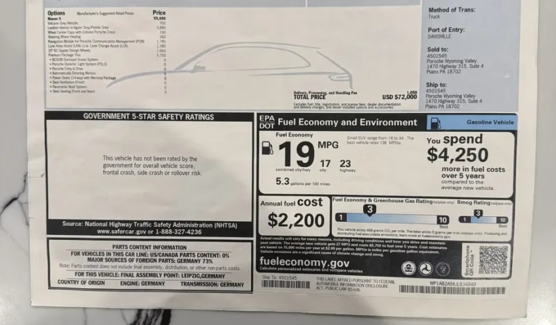 
								2018 Porsche Macan S full									